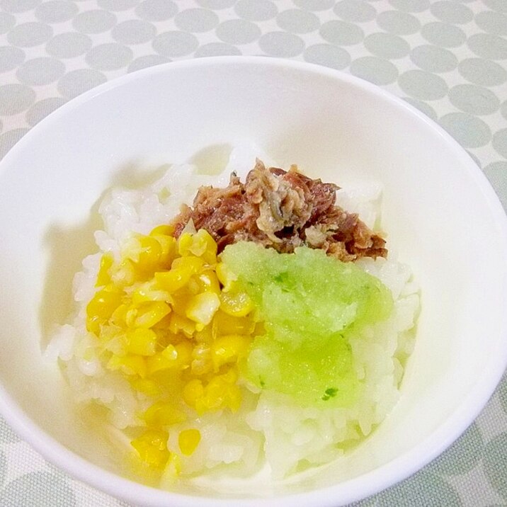 離乳食後期＊さんまと夏野菜のごはん